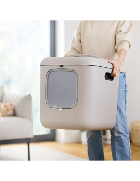Bac à litière pour chats Rotho Biala XL Cappuccino Plastique
