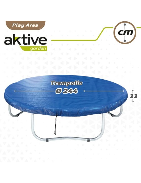 Toile de protection Aktive Trampoline Bleu Ø 244 cm (6 Unités)