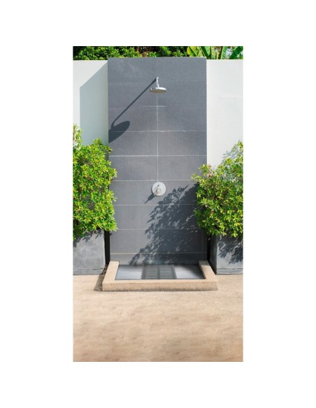 Parquet Wenko 22947100  Plastique Intérieur/Extérieur 55 x 55 cm Gris foncé