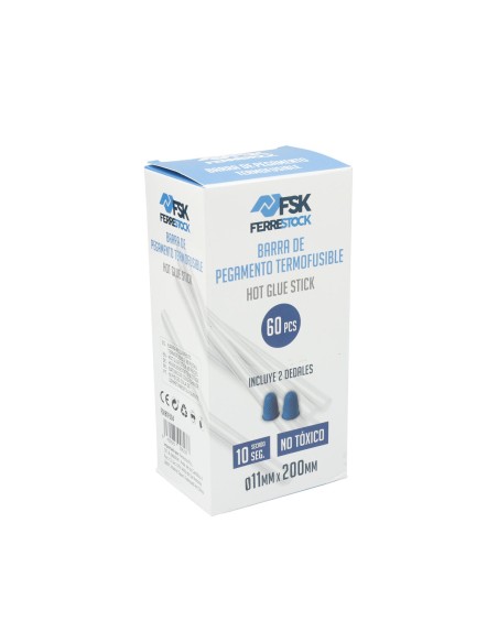 Bâton de colle Ferrestock Ø 11 cm Transparent (60 Unités)