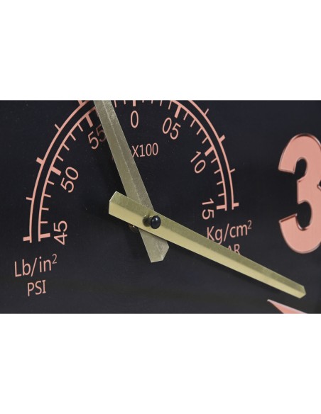 Horloge Murale Home ESPRIT Gris Cuivre Doré Gris foncé PVC Métal Hélices 118 x 24 x 134 cm