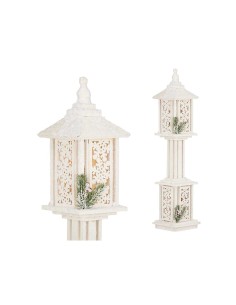 Lampadaire Blanc Bois Plastique 19 x 80 x 19 cm (2 Unités) 2