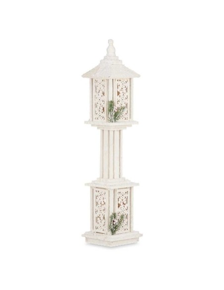 Lampadaire Blanc Bois Plastique 19 x 80 x 19 cm (2 Unités)