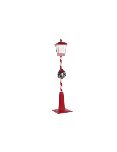 Lampadaire DKD Home Decor Blanc Rouge Métal 30 x 30 x 180 cm