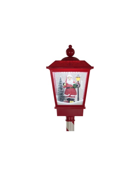Lampadaire DKD Home Decor Blanc Rouge Métal 30 x 30 x 180 cm