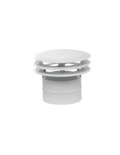 Déflecteur de ventilation Mirtak Acier émaillé À disques Ø 120 mm Blanc