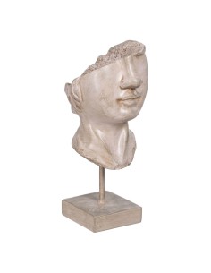 Figurine Décorative Beige Visage 12,5 x 13,5 x 27,5 cm