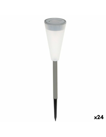 Borne de jardin solaire Aktive Plastique 6,7 x 39 x 6,7 cm (24 Unités)