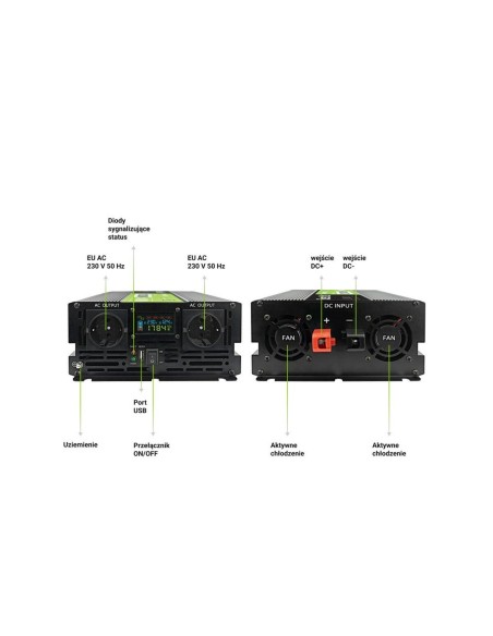 Transformateur Green Cell INVGC12P2000LCD 2000 W