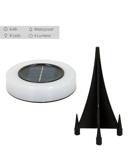 Set de bornes de jardin solaires Aktive 4 Pièces ABS 10,5 x 12,5 x 10,5 cm (6 Unités)