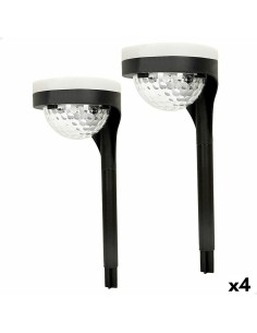 Set de bornes de jardin solaires Aktive 2 Pièces polypropylène 11 x 49 x 12 cm (4 Unités)