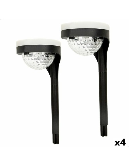 Set de bornes de jardin solaires Aktive 2 Pièces polypropylène 11 x 49 x 12 cm (4 Unités)