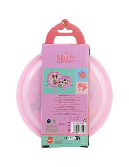 Ensemble Vaisselle pour Enfants Minnie Mouse CZ11312 Rose 5 Pièces