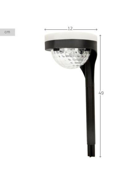 Set de bornes de jardin solaires Aktive 2 Pièces polypropylène 11 x 49 x 12 cm (4 Unités)