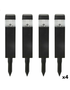Set de bornes de jardin solaires Aktive 4 Pièces Plastique 6 x 39,5 x 6 cm (4 Unités)