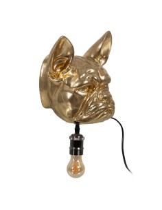 Applique Murale Doré Résine A 40 W Chien 220-240 V 28 x 26,5 x 23 cm