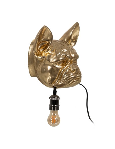 Applique Murale Doré Résine A 40 W Chien 220-240 V 28 x 26,5 x 23 cm