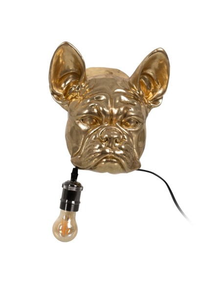 Applique Murale Doré Résine A 40 W Chien 220-240 V 28 x 26,5 x 23 cm