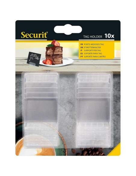 Support Securit Panneau Transparent Lot 1 x 4 cm 10 Unités