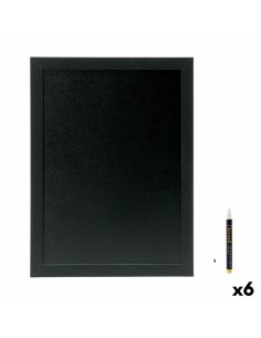 Ardoise Securit Woody Teck Mural Noir 80 x 60 cm