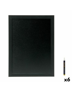 Ardoise Securit Woody Teck Mural Noir 40 x 30 cm