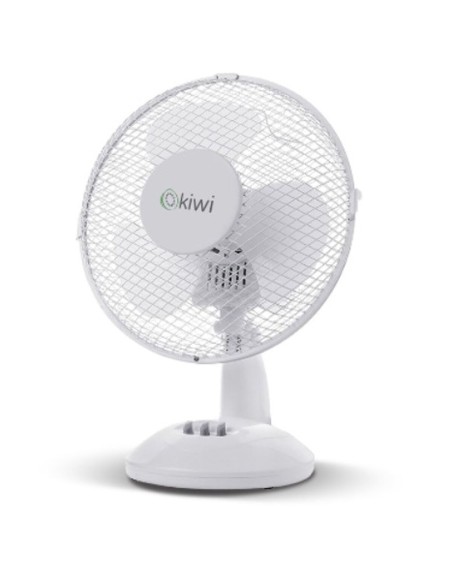 Ventilateur de Bureau Kiwi Blanc Ø 27 cm 21W (4 Unités)