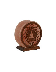 Lampe de bureau Home ESPRIT Marron Rose Sel Bois de manguier 15 W 220 V 16 x 7 x 18 cm