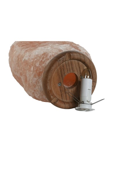Lampe de bureau Home ESPRIT Rose Sel Bois de manguier 15 W 220 V 17 x 14 x 35 cm