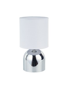 Lampe de bureau Versa Argenté Métal 14 x 25 x 14 cm