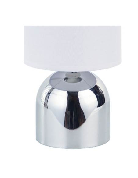Lampe de bureau Versa Argenté Métal 14 x 25 x 14 cm