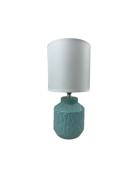 Lampe de bureau Versa Lizzy Bleu Céramique 13 x 26,5 x 10 cm