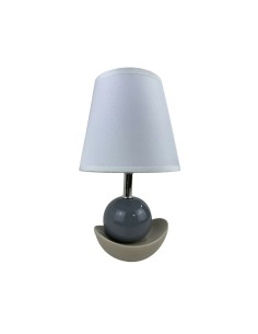 Lampe de bureau Versa Noela Gris Céramique 15 x 25 x 12 cm