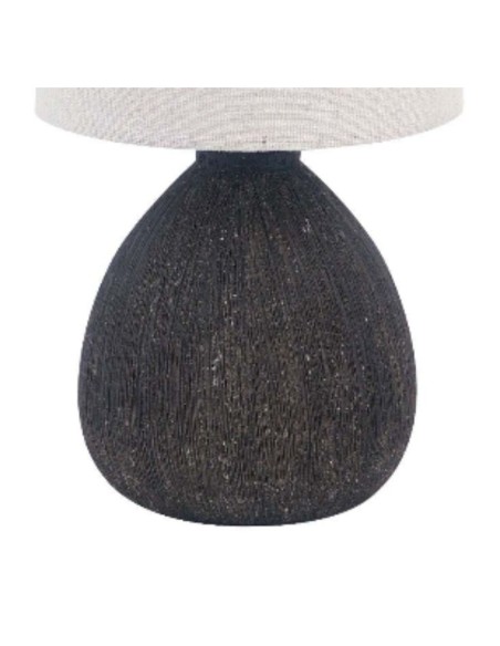 Lampe de bureau Versa Noir Céramique 14 x 28 x 14 cm