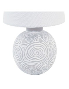 Lampe de bureau Versa Blanc Céramique 18 x 30 x 18 cm 2
