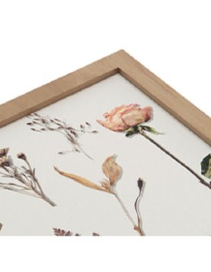 Boîte Décorative Versa Bois MDF Fleurs 2