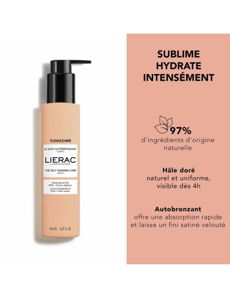 Autobronzant Corporel Lierac SUNISSIME 150 ml