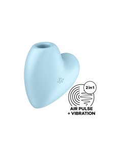 Aspirateur à clitoris Satisfyer Cutie Heart Bleu 2