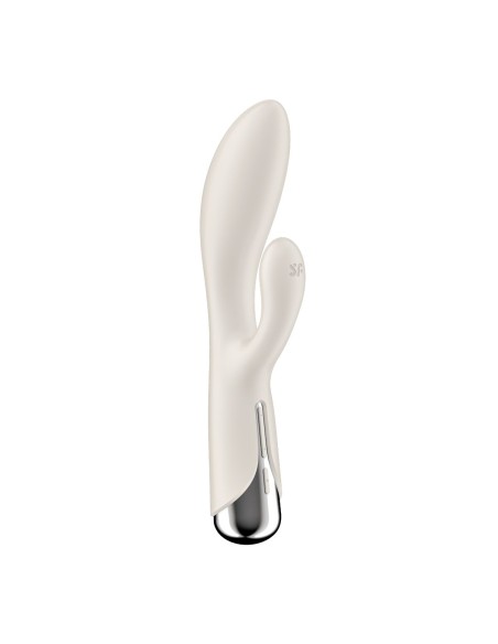 Vibration de Stimulation Double Satisfyer Spinning Rabbit 1 Blanc