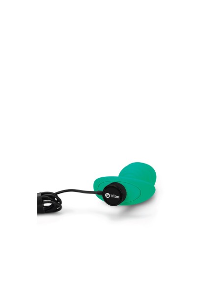 Plug Vibrant Anal B-Vibe Twist Texture Vert