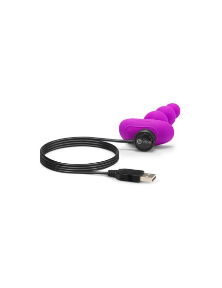 Triplette Anale à Perles Fushia B-Vibe 92740 Rose