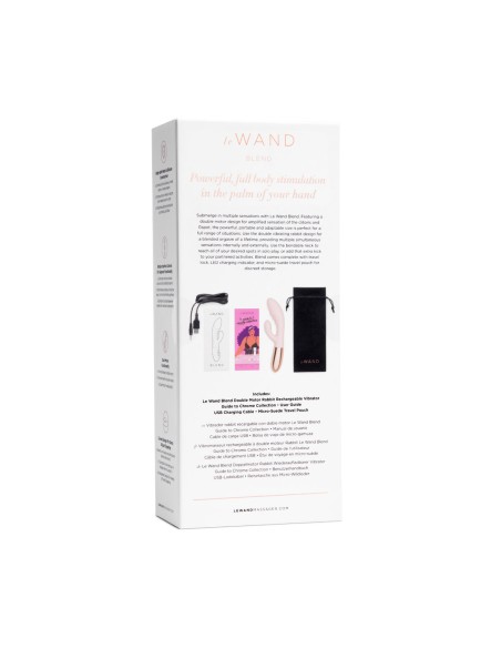 Vibration de Stimulation Double Le Wand Blend Rose Gold Doré Rose Or