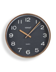 Horloge Murale Versa Gris Plastique Quartz 4,3 x 30 x 30 cm