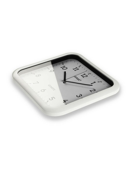 Horloge Murale Versa Blanc Plastique Quartz 3,5 x 28,5 x 29,5 cm