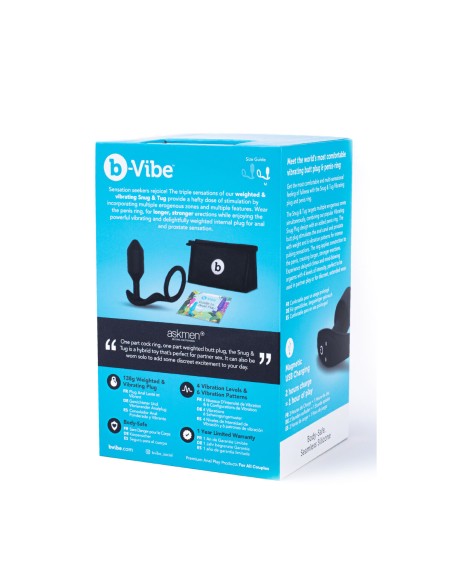 Plug Anal B-Vibe Vibrating Snug & Tug M