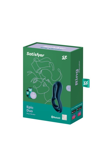 Anneau Pénis Satisfyer Epic Duo Bleu