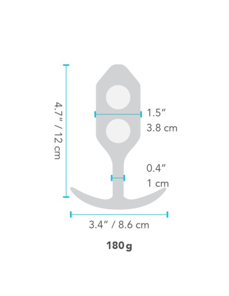 Plug Anal B-Vibe 3 Vert Citron
