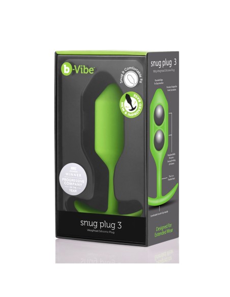 Plug Anal B-Vibe 3 Vert Citron