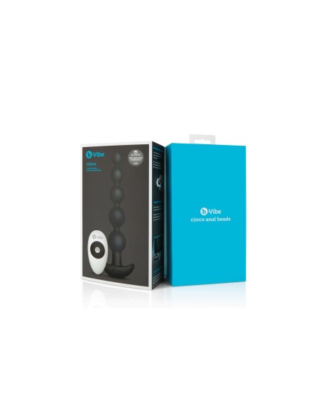Anale à Perles Noire B-Vibe 9516 Silicone