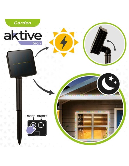Bande lumineuse Aktive LED Multicouleur Jardin 3 m (6 Unités)