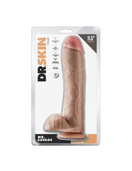 Gode réaliste Blush Dr Skin PVC Ø 6,3 cm (22,8 cm)